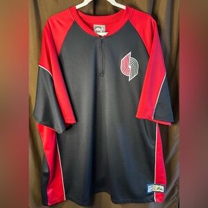 Portland Trailblazers Vintage Hardwood Classics Shooting Shirt, Mens 3X